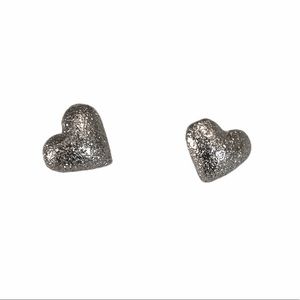 Puffy Heart Stud Earrings